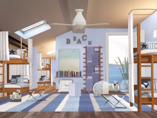 Beach House Bunk Room
