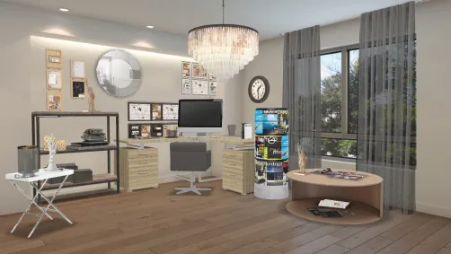 le bureau de travail 