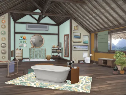 Rustic bathroom