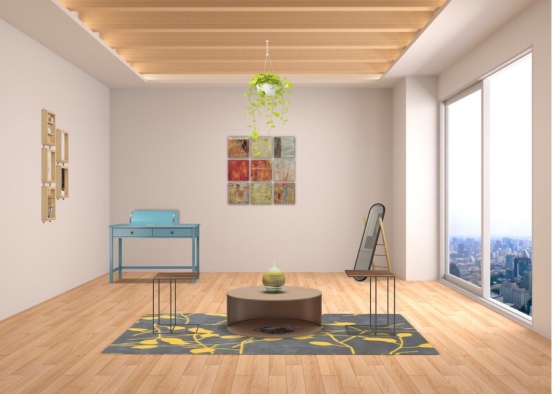 Cool Theme Mixed Room Design Rendering