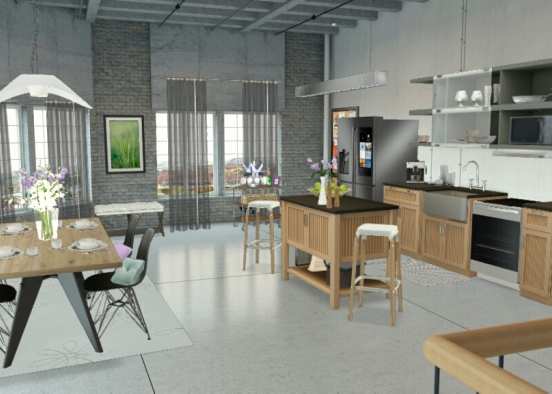What A Nice Kitchen! Design Rendering