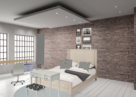 A a decent bedroom Design Rendering
