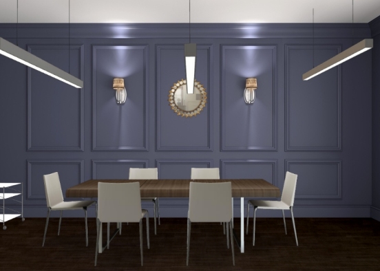 Sala de jantar   clasica Design Rendering
