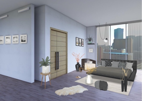 city bedroom!🌆🌇🌉🏙🌃 Design Rendering