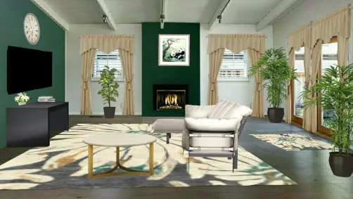 Relaxing and stylish living  room.