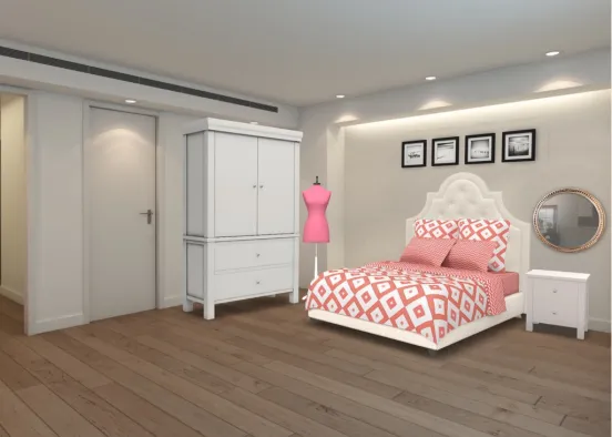 A beautiful girls bedroom Design Rendering