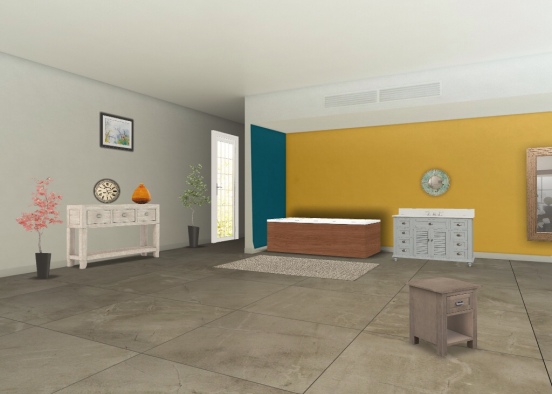 Salle de bain éclatantante Design Rendering