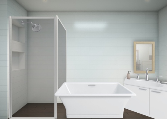bathroom xx took for ever to get the shower right what do u think? Design Rendering