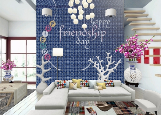 Friendship day party Design Rendering