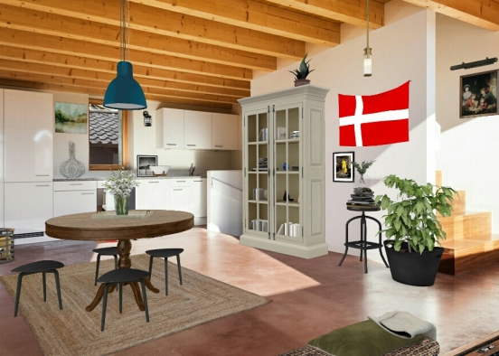 Danish cottage Design Rendering