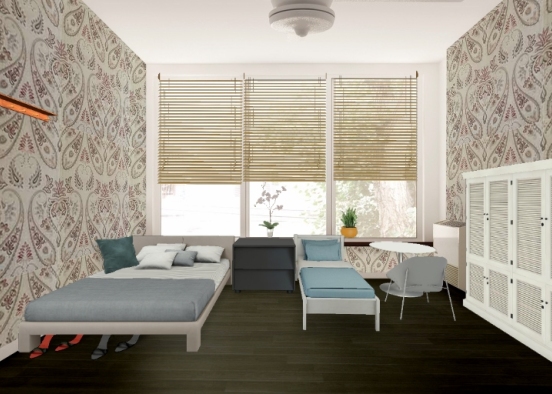 Apartement minimalis bedroom Design Rendering