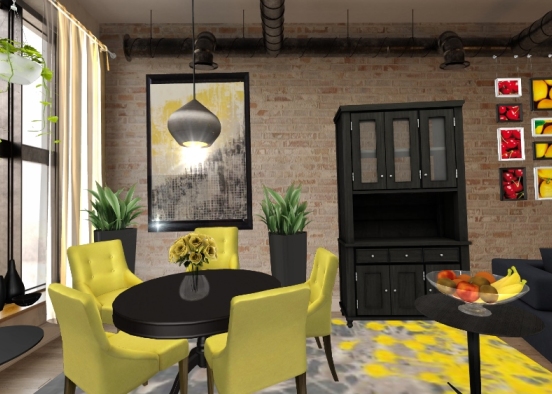 Black and Yellow Design Rendering