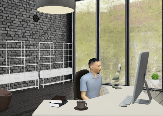 My first office Design Rendering