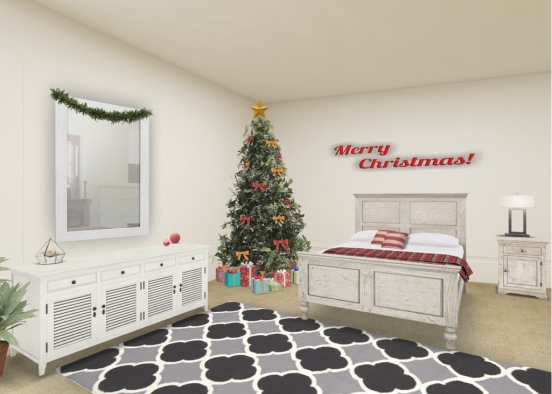 Christmas bedroom  Design Rendering