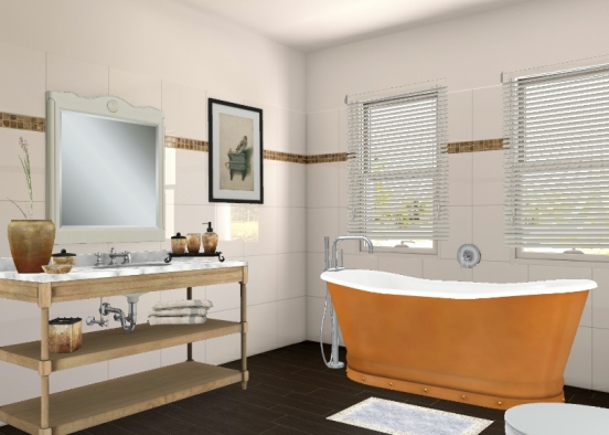 Victorian Bathroom Design Rendering