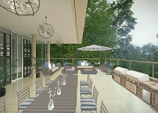 BBQ Party / Family Gathering Design Rendering