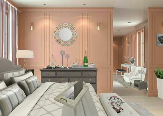 Luxurious suite Design Rendering