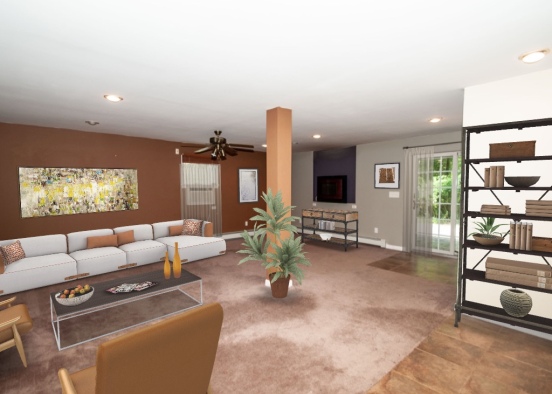 Mike's  Invoice # 32081 - family room  Design Rendering