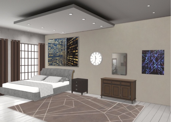 Younger brothers room Design Rendering