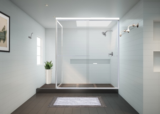 Shower room Design Rendering