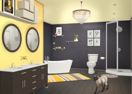 Sweet bathroom 🛁 Design Rendering