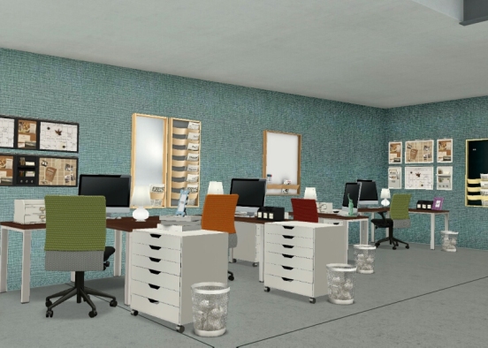 Classy office  Design Rendering