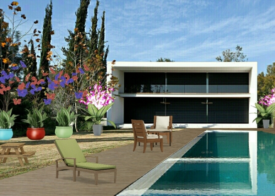 By the Pool Design Rendering