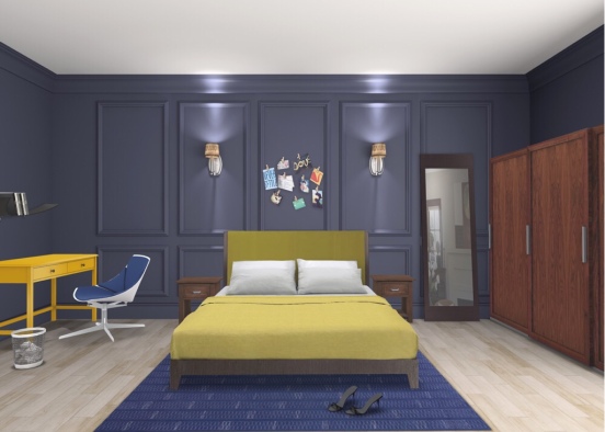 Comfy bedroom Design Rendering