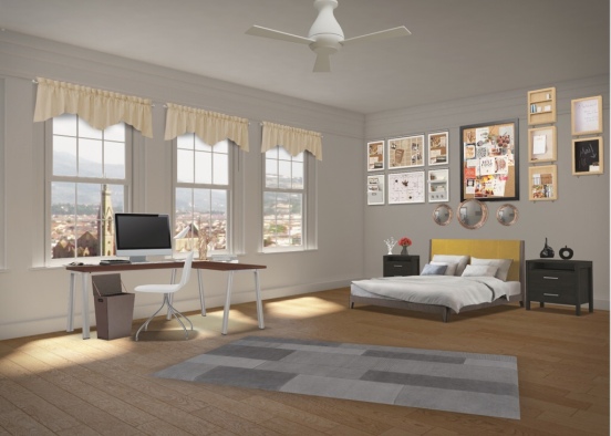 My dream apartament bedroom Design Rendering