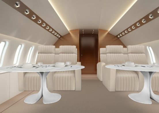 First class eating room Design Rendering