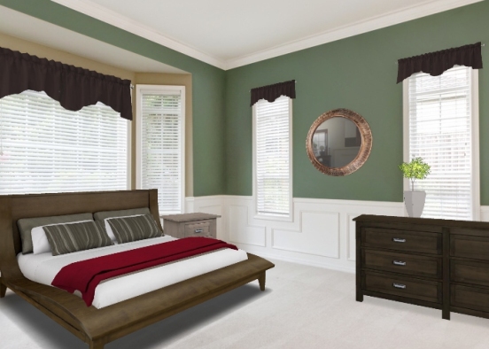 Simple quest bedroom  Design Rendering