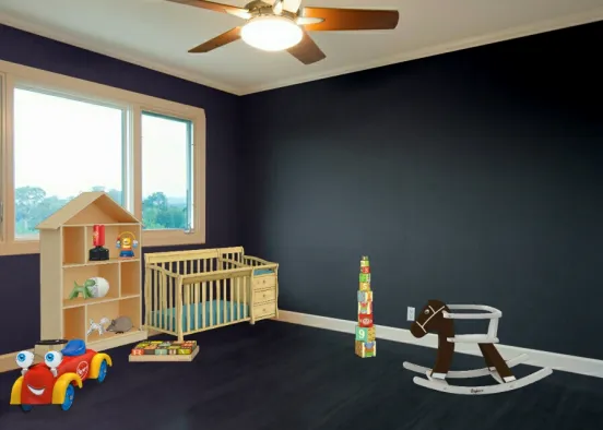 Chambre pour bébé  Design Rendering