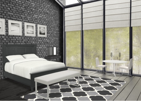 forest view hotel room Design Rendering