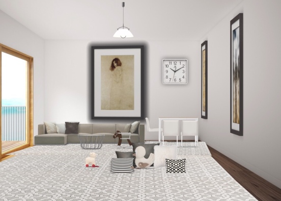 minimalistic room toor Design Rendering
