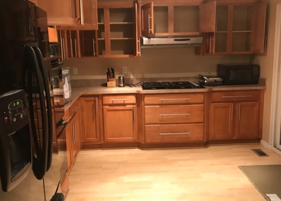 Bare kitchen Design Rendering