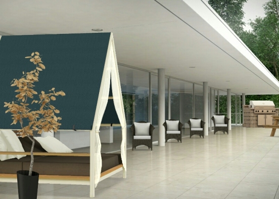 Porch and balcony  Design Rendering