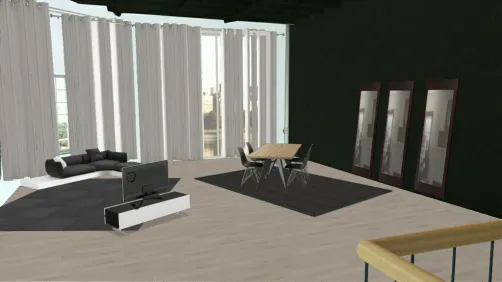 Studio moderne noir blanc