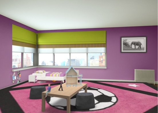 purple room Design Rendering