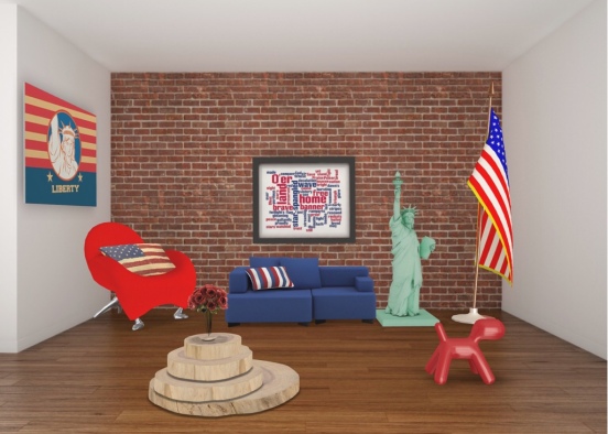 American room Design Rendering