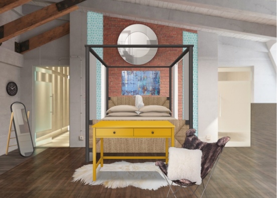 Cozy Bedroom  Design Rendering
