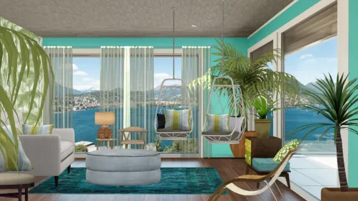 Tropical living room
