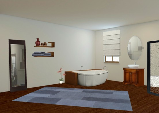 Banheiro mais aconchegante Design Rendering
