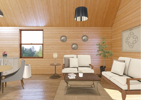 wood house  Design Rendering