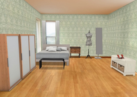 single lady's room Design Rendering