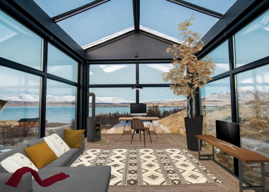 Glasshouse with Autumn Views Design Rendering