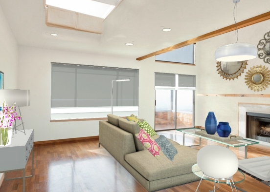 Sala de estar confort Design Rendering