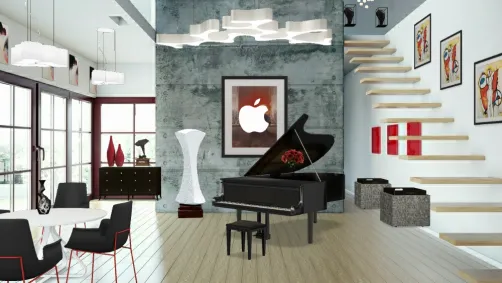 Piano room