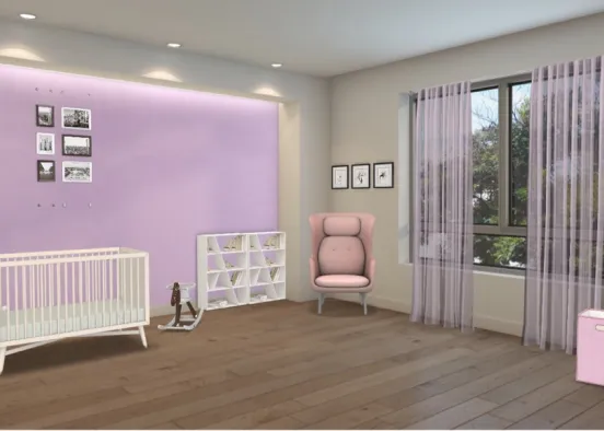 Little Girls room Design Rendering