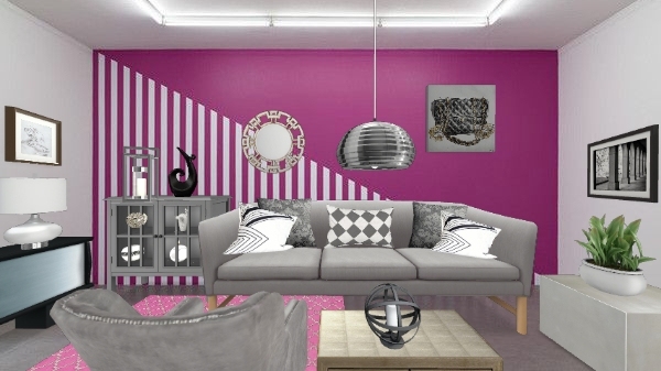Pink and silver Design Rendering