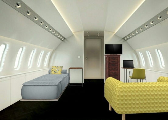 Voici une cabine d'avion 5 étoiles Design Rendering